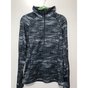 Under Armour Womens ColdGear Infrared 1/4 Zip Space Dye Pullover Black